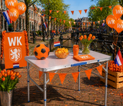 Inklapbare Campingtafel 75x55cm en in hoogte Verstelbaar